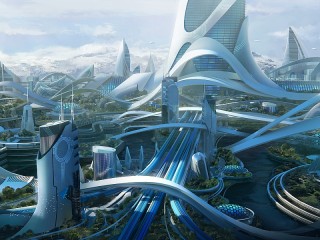 Rompecabezas «The city of the future»