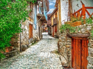Jigsaw Puzzle «Town in Bulgaria»