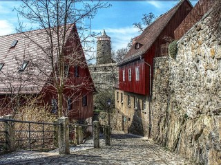 Jigsaw Puzzle «Town in the mountains»