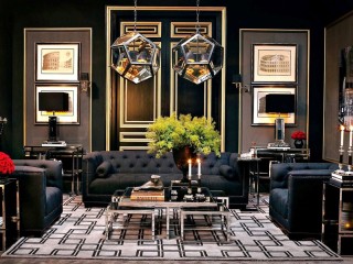 Quebra-cabeça «Living room in art deco style»