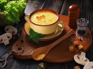 Слагалица «Cream of mushroom soup»