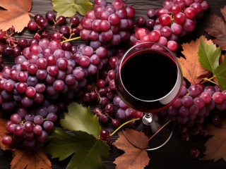 Jigsaw Puzzle «Bunches of grapes»