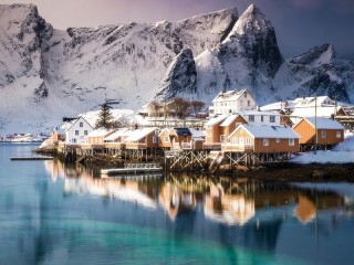 Пазл «Норвегия зимой»