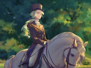 Jigsaw Puzzle «Horsewoman»