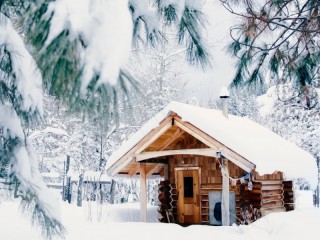 Quebra-cabeça «House in Winter»
