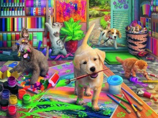 Jigsaw Puzzle «Artists»