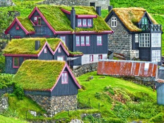Пазл «Исландская деревня»
