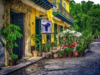 Quebra-cabeça «Cafe in Havana Cuba»