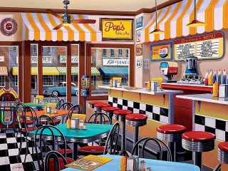 Jigsaw Puzzle «Cafeteria»