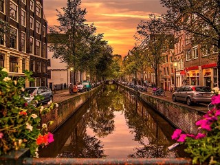 Пазл «Канал в Амстердаме»