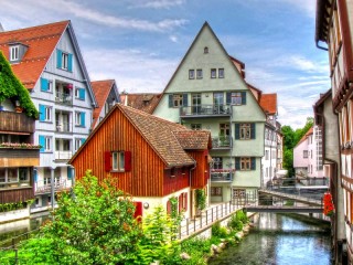 Jigsaw Puzzle «Canal in Ulm»