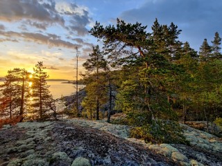 Jigsaw Puzzle «Karelian sunset»
