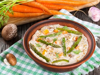 Пазл «Porridge with vegetables»