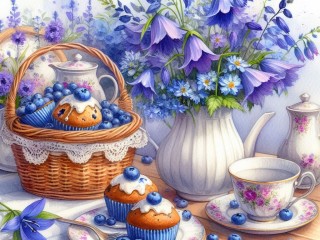 Puzzle «Blueberry muffin»