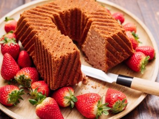 パズル «Cupcake with strawberries»