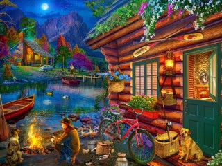 Jigsaw Puzzle «Camping»