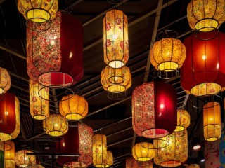 Пазл «Китайские фонарики»