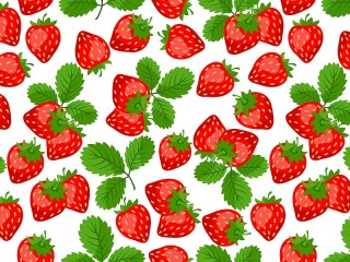 Jigsaw Puzzle «Strawberry pattern»