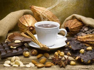 Пазл «Кофе с орехами»