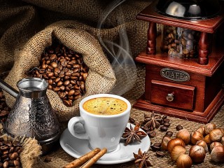 Bulmaca «Coffee still life»