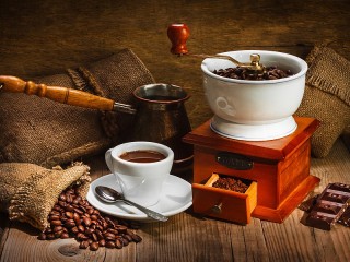 Пазл «Кофемолка и турка»
