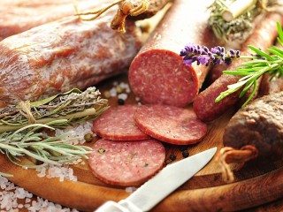 Пазл «Sausage and herbs»
