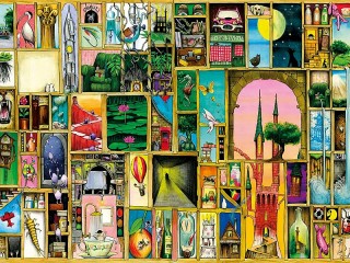 Jigsaw Puzzle «Door collage»