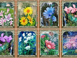 Slagalica «Collage of flowers»