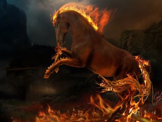 Jigsaw Puzzle «Fire horse»