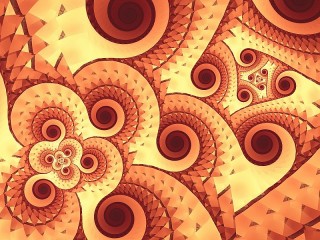 Jigsaw Puzzle «Brown spiral»