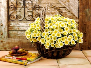 Jigsaw Puzzle «Basket of flowers»