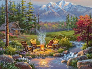 Jigsaw Puzzle «Fire on the water»