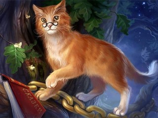 Jigsaw Puzzle «Wise cat»