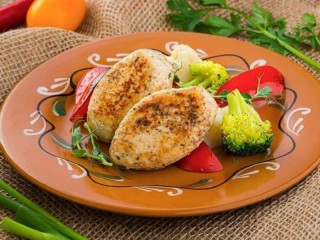 Пазл «Cutlets and vegetables»