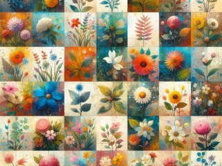 Jigsaw Puzzle «Carpet of flowers»