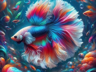 Jigsaw Puzzle «Beautiful fish»