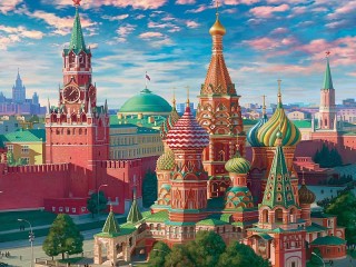 Jigsaw Puzzle «Red square»