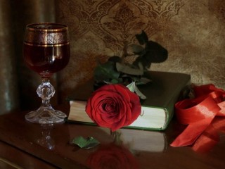 Jigsaw Puzzle «Red rose»