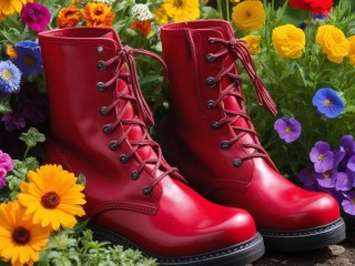 Quebra-cabeça «Red boots»