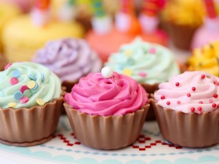 パズル «Colorful cupcakes»