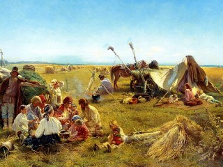Jigsaw Puzzle «Peasant lunch»