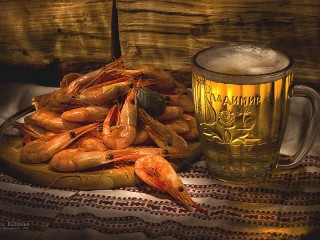 Пазл «Shrimp and beer»