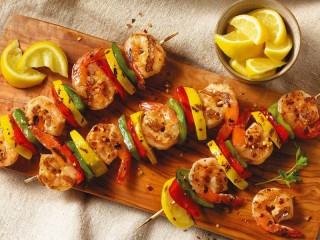 Jigsaw Puzzle «Shrimps on skewers»