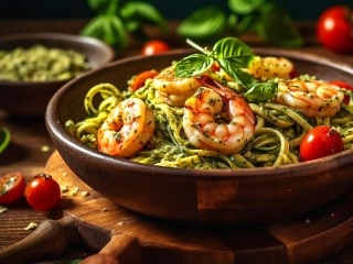 Слагалица «Shrimps with noodles»