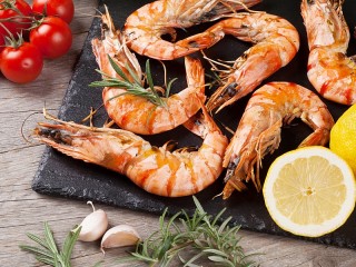 Пазл «Shrimp with herbs»