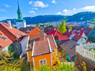 Quebra-cabeça «Rooftops of Bergen»