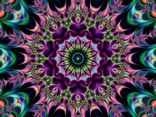 Puzzle «A circular fractal»