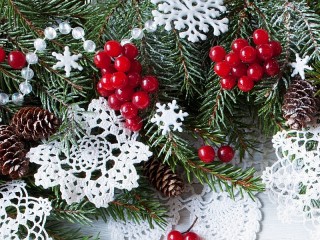 Jigsaw Puzzle «Lace Christmas»