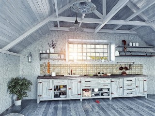 Jigsaw Puzzle «The kitchen in the attic»