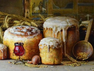 Jigsaw Puzzle «Easter cakes»